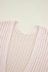 Jet Stream Hollowed Crochet Drop Shoulder Open Front Cardigan
